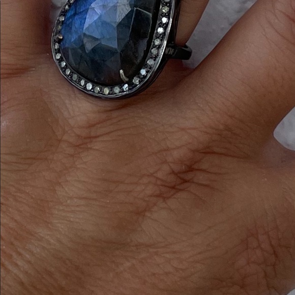 Boho Chic Labradorite Indian Ring - Picture 12 of 13